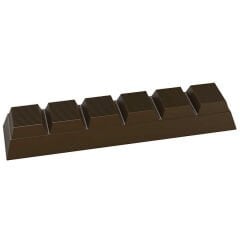 6-Piece Break Up Bar Chocolate Mould No: 15