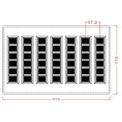 6 Tepeli Bar Çikolata Kalıbı No: 15