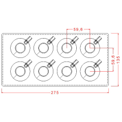 Jumbo   Cup   Praline   Chocolate   Mould   No: 13