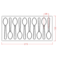 Spoon  Chocolate   Mould   No: 12