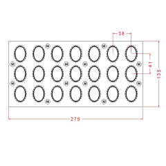 Transfer Chocolate Mould No: TM22