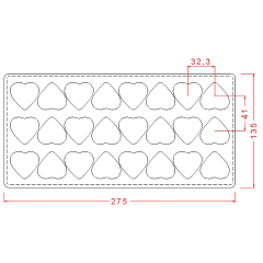 Heart   Praline   Chocolate   Mould   No:   4