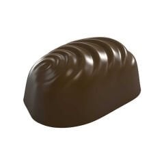Oval   With   Ripple   Texture   Praline   Chocolate   Mould   No:   3