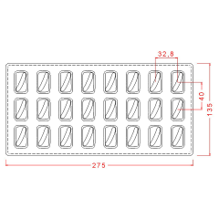 Dikdörtgen Spesiyal Çikolata Kalıbı No: 2