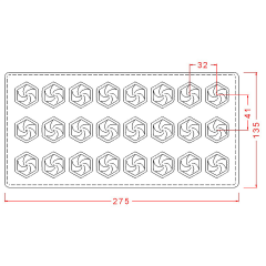 Altıgen Spesiyal Çikolata Kalıbı No: 1