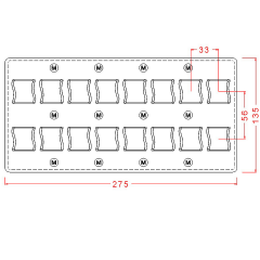 Transfer Chocolate Mould No: TM08