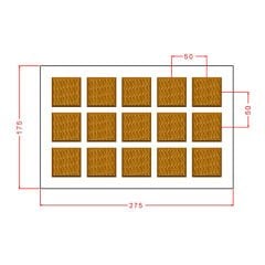 Square Praline Chocolate Mould No: 994