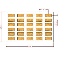 Rectangular Praline Chocolate Mould No: 995