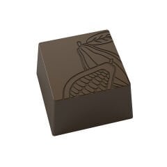 Square Praline With Cocoa Chocolate Mould No: 996