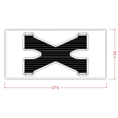 Letter X Chocolate Mould