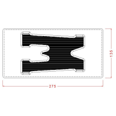 Letter W Chocolate Mould