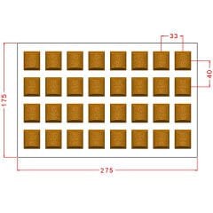 Kumlu Dikdörtgen Spesiyal Çikolata Kalıbı No: 998