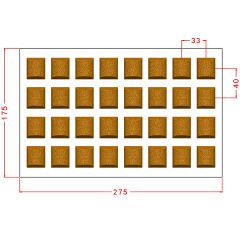 Kumlu Dikdörtgen Spesiyal Çikolata Kalıbı No: 998