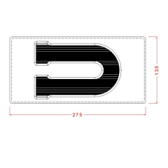 Letter U Chocolate Mould