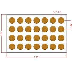 Round Praline With Texture Chocolate Mould No: 1000
