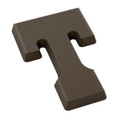 T Harfi Çikolata Kalıbı