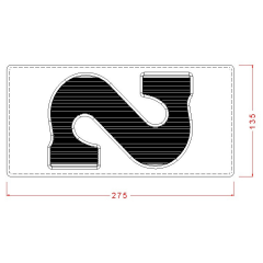 Reverse S Letter Chocolate Mould