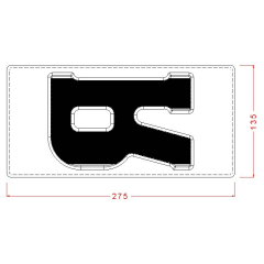 Letter R Chocolate Mold