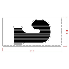Letter J Chocolate Mould