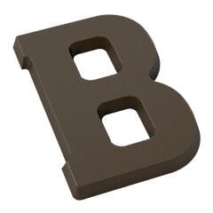 B Harfi Çikolata Kalıbı