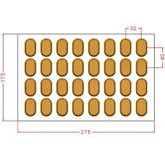 Elips Spesiyal Çikolata Kalıbı No: 1004