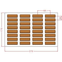 Mini Bar Chocolate Mould No: 1005