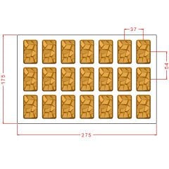 Praline With Titles Chocolate Mould No: 1006