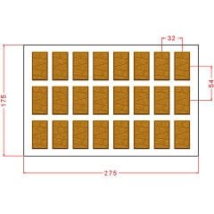 Rectangular Praline Chocolate Mould No: 1008