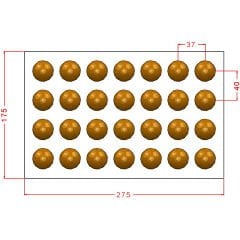 Crystal Half Sphere Chocolate Mould No: 1012