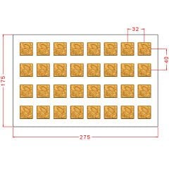 Kare Spesiyal Çikolata Kalıbı No: 1013