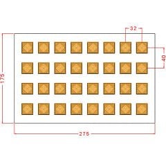 Kare Spesiyal Çikolata Kalıbı No: 1014