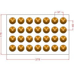 Round Praline With Design Chocolate Mould No: 1017