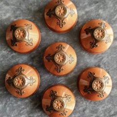Round Praline With Design Chocolate Mould No: 1017