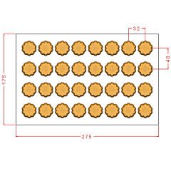 Round Praline Chocolate Mould No: 1018