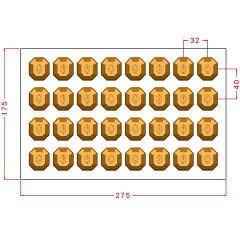 Kakao Desenli Kristal Çikolata Kalıbı No: 1019