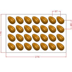 Egg Praline Chocolate Mould No: 1025