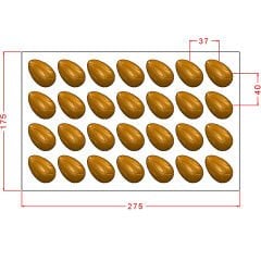 Egg Praline Chocolate Mould No: 1025