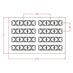 Kalpli Bar Çikolata Kalıbı No: 986