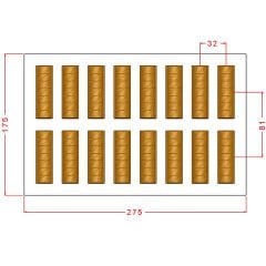 Mini Bar Chocolate Mould No: 1026