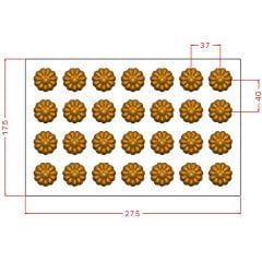 Flower Praline Chocolate Mould No: 1027