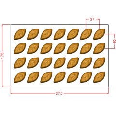 Leaf Praline Chocolate Mould No: 1028