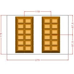 Cake Block Chocolate Mould No: 1031