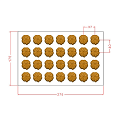 Leaf   Praline   Chocolate   Mould   No:   978