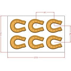 Horseshoe Chocolate Mould No: 1036