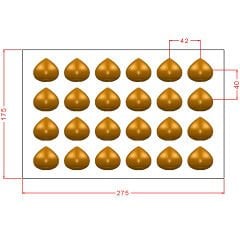Chestnut Praline Chocolate Mould No: 1037