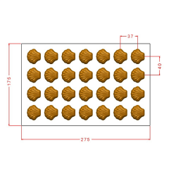 Sea Shell Praline Chocolate Mould No: 972