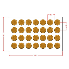 Round   Praline   With   Texture   Chocolate   Mould   No:   970