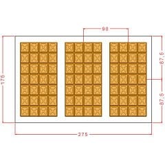 28 Tepeli Tablet Çikolata Kalıbı No: 1043