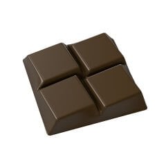 4-Piece Square Break- Up Tablet Chocolate Mould No: 1044