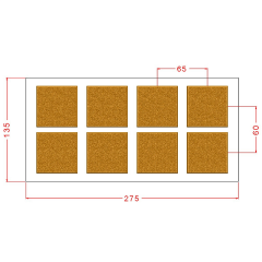 Kum Desenli Kare Çikolata Kalıbı No: 966